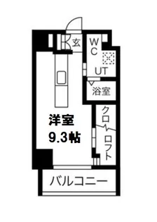 アイボリーポワント難波WEST【2階】の間取り