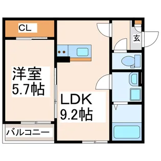 GRAND CRU CLASSE小楠【2階】の間取り
