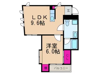 コ-ポニュ-ジャパン【2階】の間取り