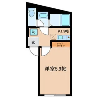プランドール浅草東【4階】の間取り