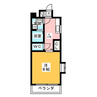 グランコート千種【4階】の間取り