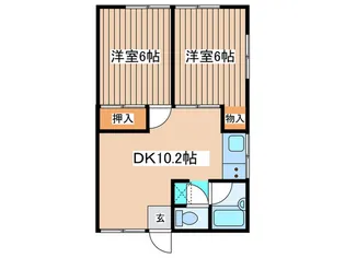 サニーハイツ【1階】の間取り
