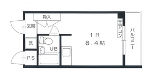小松コーポ御幸【3階】の間取り