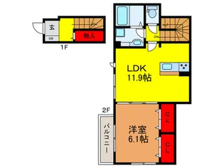 ネオスペ-ス大日の間取り