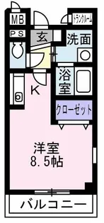 サンモールハイツA【1階】の間取り