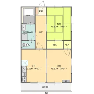 シティハウス大前【2階】の間取り