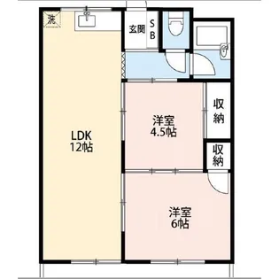 千塚コーポ【2階】の間取り