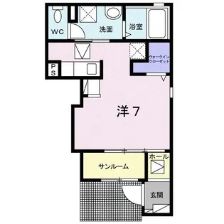 メゾン ド コリーヌ【1階】の間取り