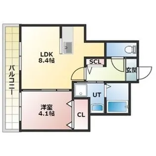 リヒトラーレ菊水【5階】の間取り