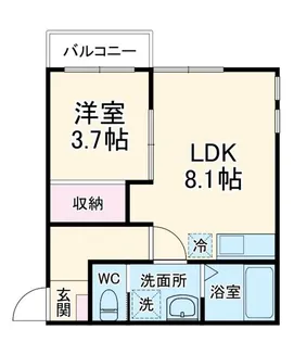アルバ大津II【1階】の間取り