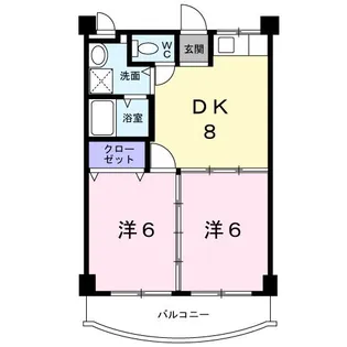 なかざとハイツ【3階】の間取り