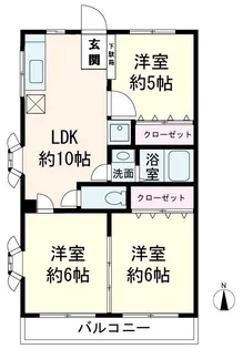 サンライズ大塚【1階】の間取り