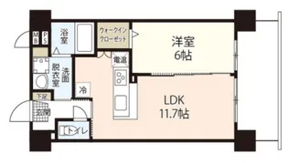 シティマンション衆楽【6階】の間取り