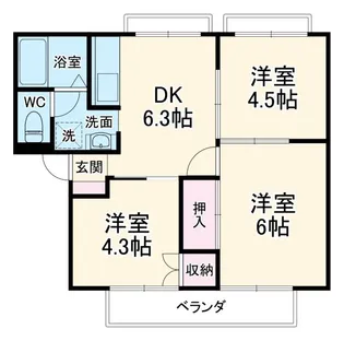 メゾン藤【1階】の間取り