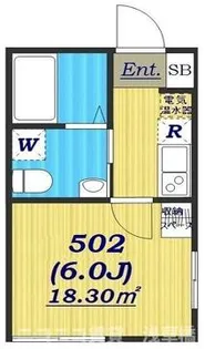 スカイヒルズ錦糸町【5階】の間取り