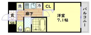 ファステート大阪ドームシティ【2階】の間取り