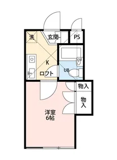 ハイツイナガキ【2階】の間取り