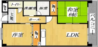 コウジィ-コート大南【1階】の間取り