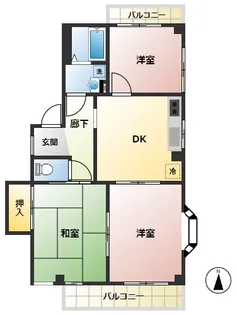 アドバーンスハイム【2階】の間取り