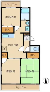 ロックハンプトン【1階】の間取り