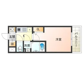 エスリードレジデンス大阪福島【3階】の間取り