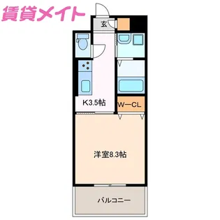 セントリバーヒルズ神戸【5階】の間取り