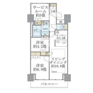 Brillia ist 東雲キャナルコート【3階】の間取り