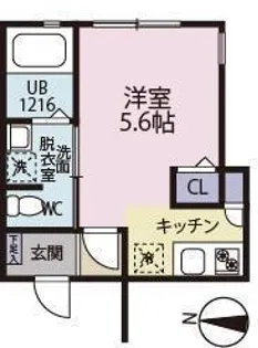 YH山王【1階】の間取り