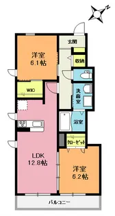 レフィシア B【1階】の間取り