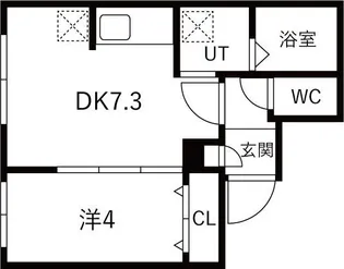 Raffine南郷通III【1階】の間取り
