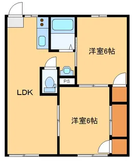 マロンハイツ A【1階】の間取り