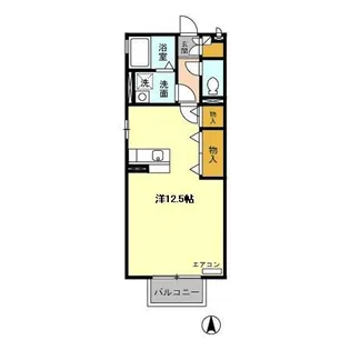 リベルテ住吉【2階】の間取り