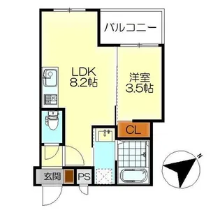 MOVE広古新開【1階】の間取り