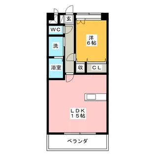 グランドールかさでら【3階】の間取り