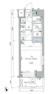 クレイシア北千束【4階】の間取り