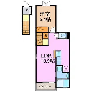 サンリットガーデン【2階】の間取り