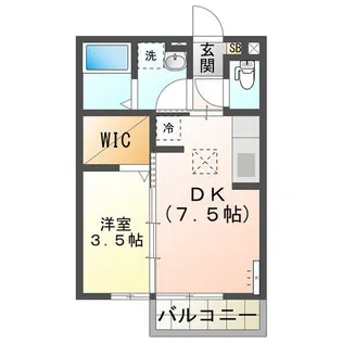 スプランドゥール A【1階】の間取り