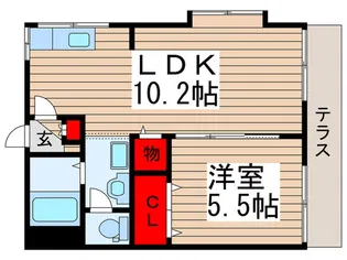 セントヴィレッジ【1階】の間取り