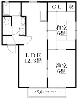 カルテットハウス【1階】の間取り