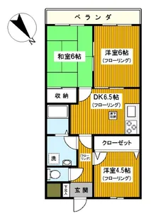 グリシーヌ【1階】の間取り