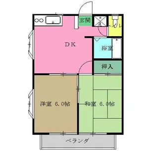 エステートピア【2階】の間取り