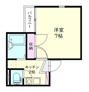 アップルハウス京王【2階】の間取り