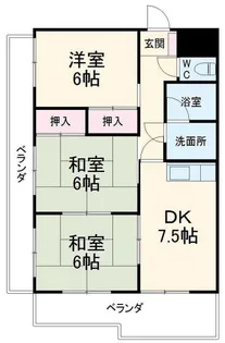 ドリームタウン藤塚【3階】の間取り