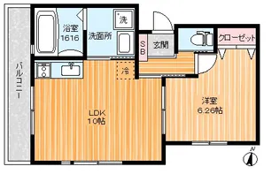 ブランノワール【2階】の間取り