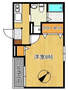 ウエストガーデン川口【2階】の間取り