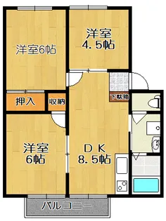 LINO中山【1階】の間取り