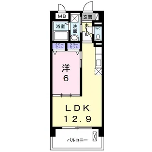 ラフレシール雅【2階】の間取り
