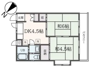 パールハイツ生田【2階】の間取り
