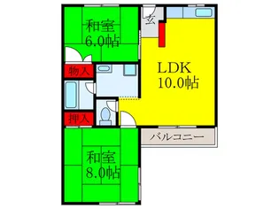 クリスタルI【3階】の間取り