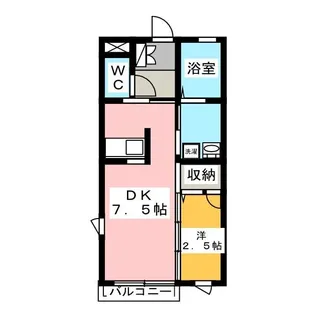 セラヴィ伊勢崎D【2階】の間取り